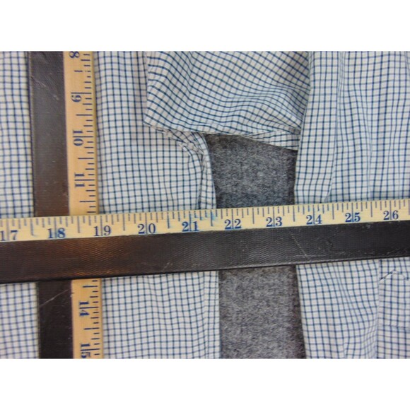 Territory Ahead Shirt Mens Large Blue White Check Button Down Collar - Picture 7 of 8